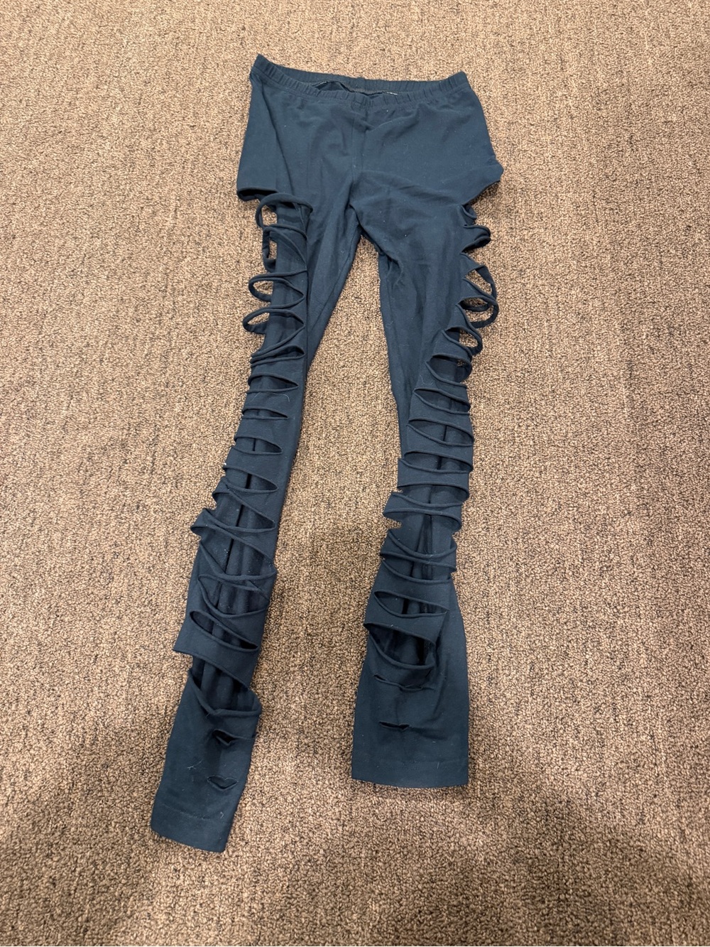 American Apparel Black Cutout Leggings